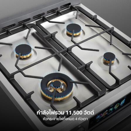 เตาแก๊สพร้อมเตาอบตั้งพื้น EVE รุ่น ORLY MATT สี GRAPHITE ขนาด 60 เซนติเมตร_1